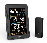 BALDR Draadloos Weerstation Hygrometer Digitale Alarmklok Binnen Buiten Temperatuur Vochtigheidsmonitor Barometer Voorsp