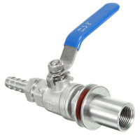 1/2 Inch RVS BSP Weldless Compacte Kogelkraan Barb Home Brew Bierketel Pot