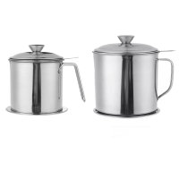 1.3L/1.8L Keuken Olie Druppel Pot Rvs Non stick Olie Opslag Kan Container Olie Vet Zeef