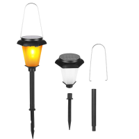 1/4 Stuks 12 LED zonne landschapsverlichting voor tuinpaden, tuin, patio, fakkel lamp waterdicht