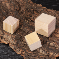 1.5 / 2 / 3 / 4Cm Pine Wood Square Block Natuurlijke Massief Houten Kubus Ambachten DIY Puzzel Maken Houtbewerking