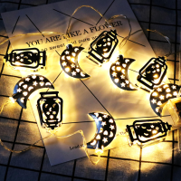 1.65M Batterij aangedreven Eid Ramadan Moon LED String Light Islam Binnen Party Vakantiehuis Decor
