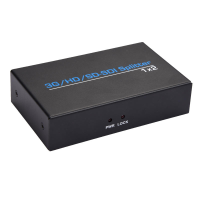 1 In 2 uit SD / HD / 3G SDI splitter Automatische identificatie voor videoswitcher