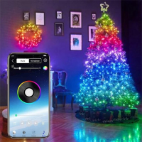 1 M / 5 M / 10 M / 15 M / 20 M 16 Miljoenen RGB Kleuren Kerstboom Decoratie Verlichting Waterdichte LED Lichtslingers me