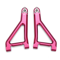 1 Paar Rode CNC Aluminium RC Auto Bovenarm Voor 1/10 Traxxas Onbeperkt Desert Racer RC Model