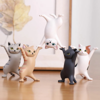 1 PC Cartoon Dansende Kat Figuur Pop Beeldjes Handgemaakte Betoverende Kittens Speelgoed voor Kantoor Pennenhouder AirPo