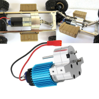 1 PC Metal Transfer Gear Case w / 370 Motor voor WPL B 16 B 24 B 36 C24 JJRC Q60 Q61 4WD 6WD RC Auto