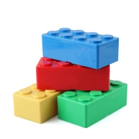 1 St Creatieve Opbergdoos Vanzlife Bouwsteen Vormen Plastic Ruimtebak Box bovenop Desktop Handig Kantoor Huis Houden Des