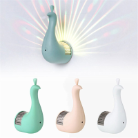 1 St Pauw Projectielamp Smart Touch en Afstandsbediening USB 7 Kleur Nachtlampje LED Wandlamp Perfect cadeau voor kinder