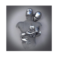 1 Stks Unframed Canvas Metalen Figuur Standbeeld Wall Art voor Woonkamer Slaapkamer Schilderen Decor