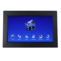 10,1 Inch multifunctionele LED digitale fotolijst 1024x600 resolutie elektronische albumkalender