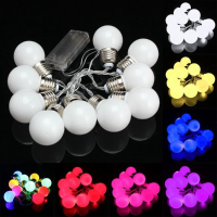 10 LED Batterij Mini Festoon Fee String Gloeilamp Kerst Wedding Garden Lamp