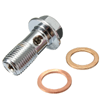 10 Mm M10x1.00 Chroom Banjo Bout Remklauw Hoofdremcilinder Montage