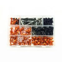10 Pcs/223 pcs Schroeven Set Motorfiets Kuip Voorruit Body Modificatie Bout Set: