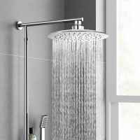 10'' Ronde Hoge Druk Regendouche Hoofd 9.6L/min Zelfreinigende Nozzles