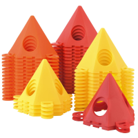 10 STKS Draagbare Houtbewerking Verf Driehoek Stand Hout Ondersteuning Piramides Rack Timmerman Lift Pads Voeten Tool Ac