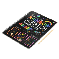 10 STKS Grappige Scratch Schilderen Notebook DIY Tekening Speelgoed Grote Klap Kinderen Papier Art Educatief Speelgoed