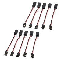 10 Stuks JR stekkerverlengkabel mannelijk naar vrouwelijk servo 3P 100 mm 30 kern voor Futaba en JR servo's / RC auto's