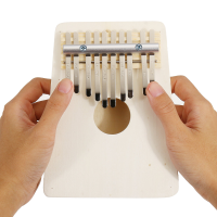 10 Toetsen Kalimba Wood Thumb Piano Finger Keyboard Muziekinstrument met afstemming Hammer