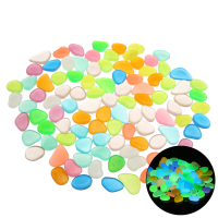 100 Stks Lichtgevende Stenen Pebble Tuinieren Aquarium Landschapsarchitectuur Pebble Villa Decoraties