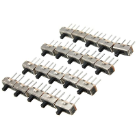 100 Stuks SS12D00G3 2 positie SPDT 1P2T 3 Pin PCB paneel Mini Verticale Schuifschakelaar