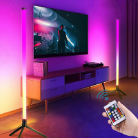 103CM RGB LED Vloerlamp Slimme afstandsbediening Moderne hoeklamp Atmosferische staande lamp Kerstdecoratie Verlichting