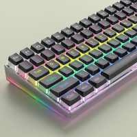 104 Toetsen Double Skin Milk Pudding PBT Keycap Set OEM profiel Dubbele kleurinjectie Keycaps voor mechanische toetsenbo