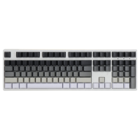 108 Toetsen Zwart & Grijs Gradiënt PBT Keycap Set OEM Profiel Side Carving Custom Keycaps voor Mechanische Toetsenborden