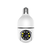 1080P Gloeilamp Beveiligingscamera 2.4G/5GHz Draadloze Surveillance Cam met PTZ Tweerichtings Intercom Afstandsbediening