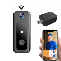 1080P HD Draadloze deurbel Intelligent IR Nachtzicht 125° Groothoek Afstandsbediening APP Bekijken Intercom Energiebespa