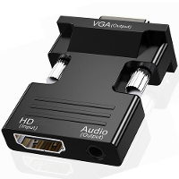 1080P Mannelijke naar Vrouwelijke HDMI naar VGA adapter Audiokabel Converter voor Laptop TV Box Projector Laptop