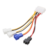 10Cm grote 4 pins IDE naar 5V 12V 3 pins CPU koelventilator Voedingsadapterkabel voor waterpomp