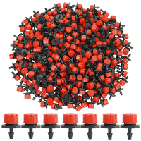 10PCs 8 Gaten Water Irrigatie Druppelsproeier Hoofd Voor 4/7mm Buis Tuinirrigatie Kas Planten