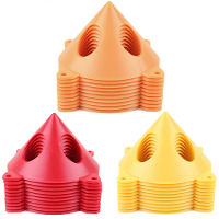 10PCS Draagbare houtbewerking verf driehoeksstandaard Houten ondersteuningspyramides Rek Timmerman Liftkussens Voetgeree