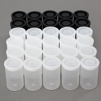 10St lege zwarte witte fles 35mm film blikjes bussen containers voor Kodak Fuji