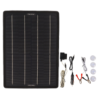 10W Buitenzonne energieoplader 12V Eéncellig kristallen zonnepaneel Anti elektriciteitstekort Trickle met OBD laden voor