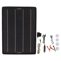 10W Outdoor Solar Opladen Power Charger 12V Single Crystal Zonnepaneel Anti elektriciteit tekort Trickle met OBD Opladen