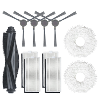 11 Stks Vervangingen voor ECOVACS N9+ Yeedi Mop Station K850+ MCD Stofzuiger Onderdelen Accessoires Hoofdborstel * 1 Zij