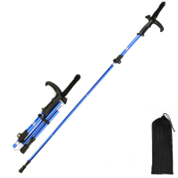 110 130 CM Verstelbare Opvouwbare OutdoorTrekking Pole Gemaakt Van Hoge Sterkte Aluminium Camping Wandelen Wandelstok Ge