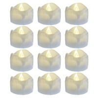 12 Stuks LED kaars voor vakanties, verjaardagen, bruiloften en home decoratie Rookloze elektronische theelichtjes