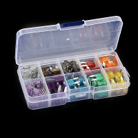120 Stuks Mini Zekeringset in Doos 2A 35A Auto Zekering Assortiment met Clip Zink Kleine Zekering