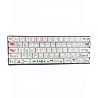 123 Toetsen Sushi Thema PBT Keycap Set OEM Profiel Sublimatie Japanse Custom Keycaps voor 61/64/68/87/96/98/108 Mechanis