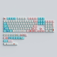 125 Toetsen Pixel Game PBT Keycap Set XDA Profile Sublimation Japanse Aangepaste Keycaps voor Mechanische Toetsenborden