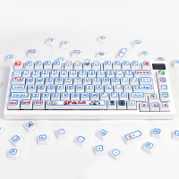 126 Toetsen Graffiti PBT Keycap Set XDA Profiel Sublimatie Schattige Anime Aangepaste Keycaps voor Mechanische Toetsenbo