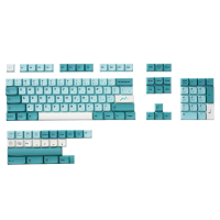 126 Toetsen Iceberg PBT Keycap Set Sublimatie XDA Profiel Japanse Custom Keycaps voor Mechanisch Toetsenbord
