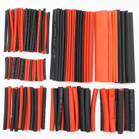 127 Stuks Krimpkous Set 2:1 Warmtebestendige Buis Rood Zwart Krimphoes Draadbescherming Krimpbare Bekleding