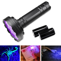 128 LED UV Paars Licht Ultraviolet Inspectie Zaklamp Draagbare Lamp Waterdicht Multifunctionele 395nm Fluorescerende Det