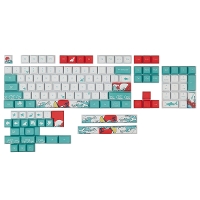 128 Toetsen Coral Sea Keycap Set XDA Profiel PBT Sublimatie Keycaps voor DIY Mechanische Toetsenborden