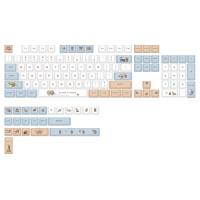 128 Toetsen Otter PBT Keycap Set XDA Profile Sublimation Keycaps voor mechanische toetsenborden