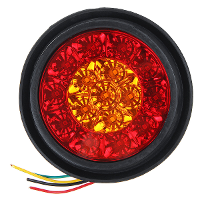 12V 16LED Richtingaanwijzer Rem Stop Achterlicht Ronde Lamp Voor Vrachtwagen Trailer Lorry